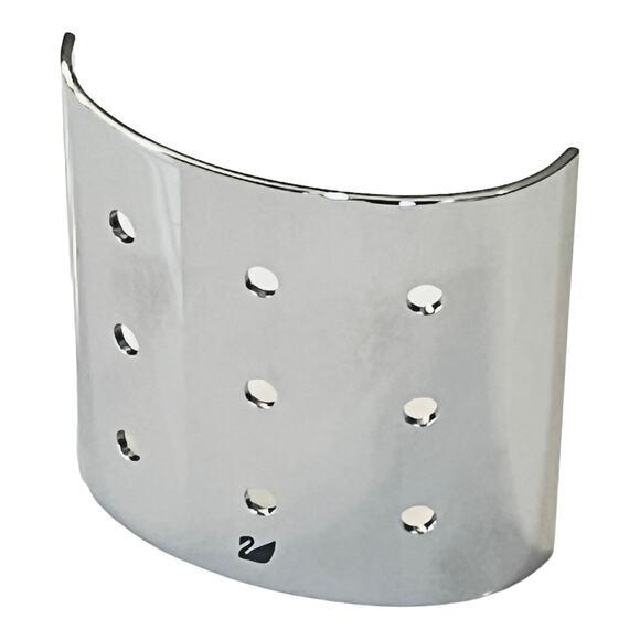 Swarovski Crystal Mini Tulip Flower HOLDER Silver Metal DISPLAY STAND Swan Logo! - Picture 2 of 6